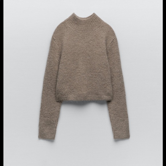 NWOT Zara Soft Touch Mock Neck Sweater - Picture 3 of 7